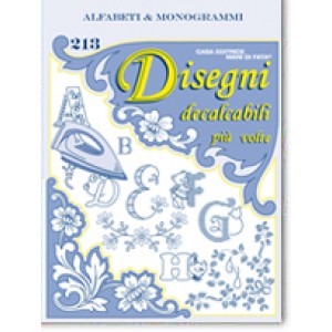Disegni Decalcabili - Alfabeti e Monogrammi n. 213